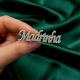 Handmade 925 Sterling Silver Madrinha Name Brooch Pin Gift